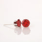 Sparkling Red Cubic Zirconia Earrings