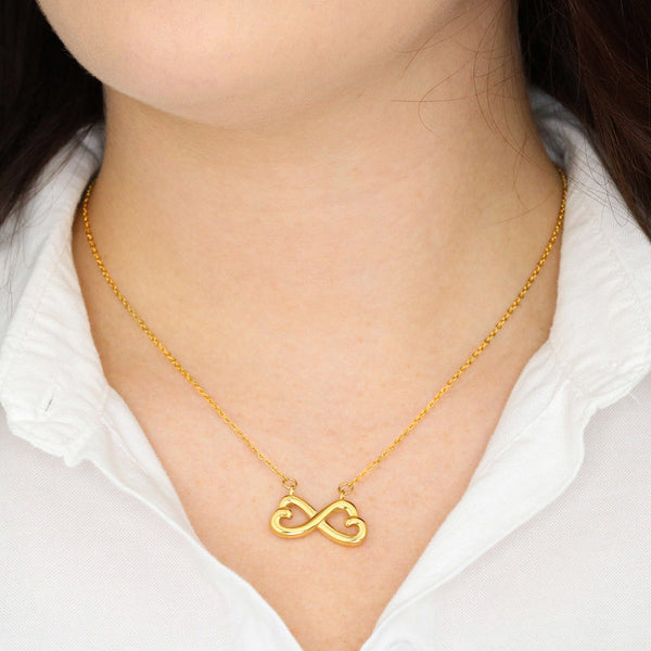 Forever My Mother, Forever My Friend - Infinity Heart Necklace