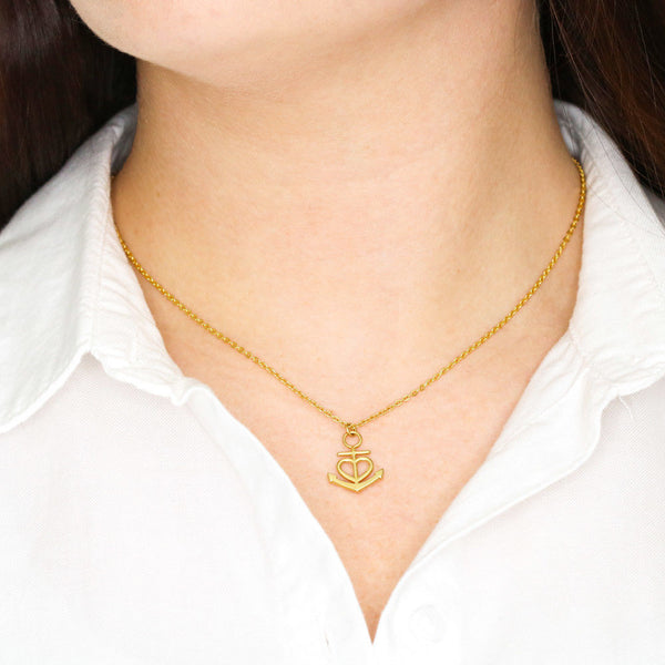 I'll Be The Wings - Anchor Necklace