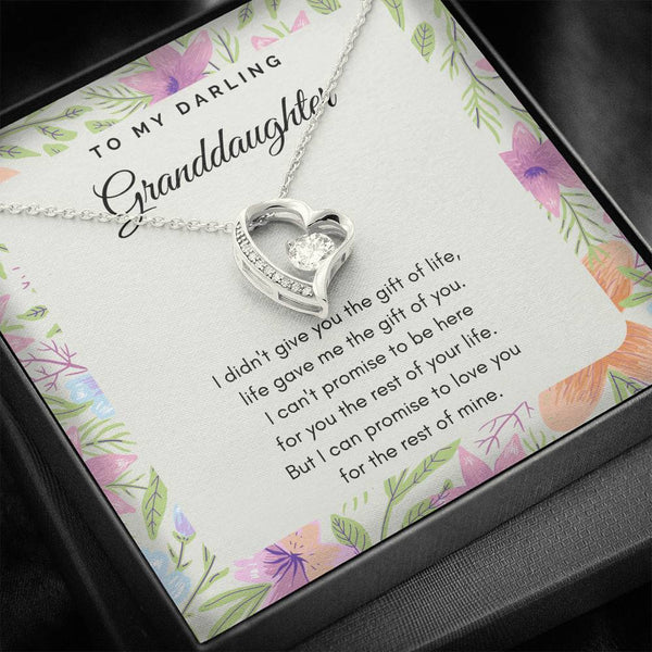 To My Darling Granddaughter - Forever Love - Floral