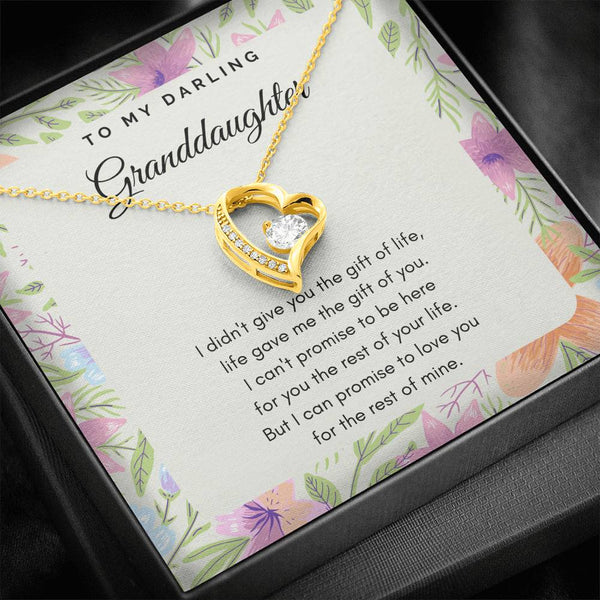To My Darling Granddaughter - Forever Love - Floral