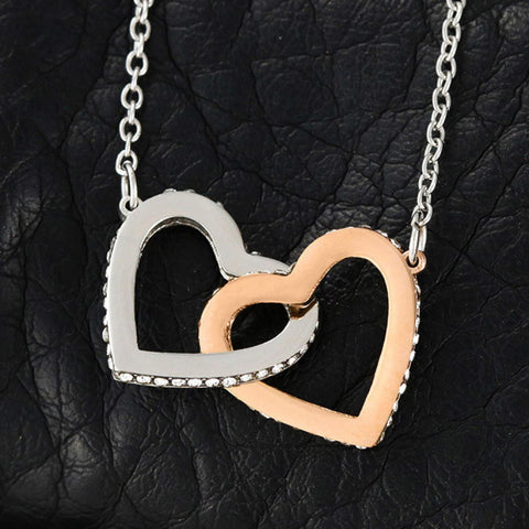 I Think About You - Interlocking Hearts Necklace