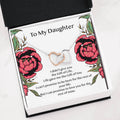 To My Daughter - Interlocking Hearts Necklace