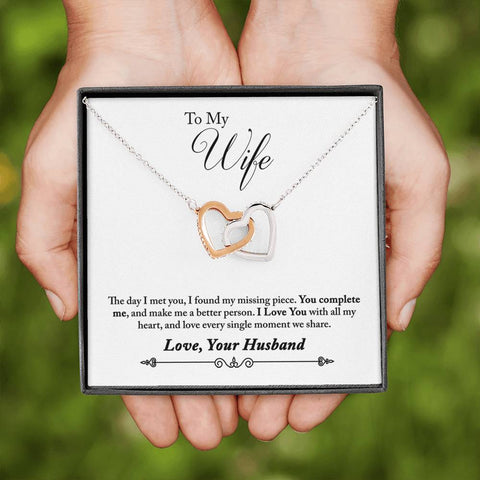 My Missing Piece -  Interlocking Hearts Necklace