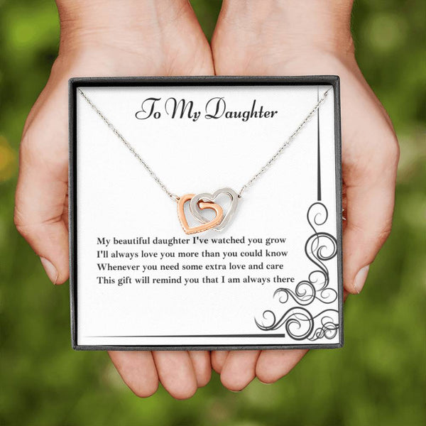 To My Daughter - Interlocking Hearts