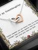 To My Granddaughter - Interlocking Hearts - Roses
