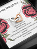 To My Daughter - Interlocking Hearts Necklace