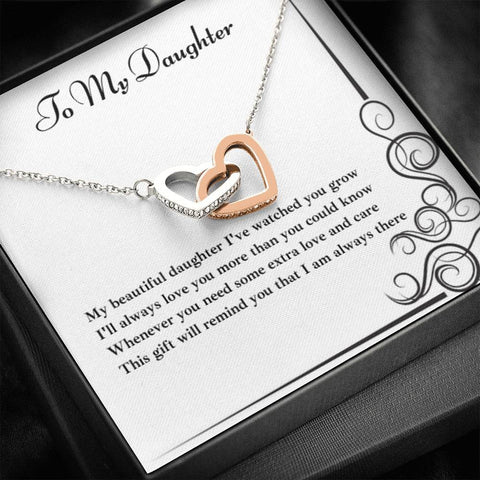 To My Daughter - Interlocking Hearts