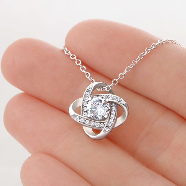 To my Beautiful Daughter - Love Knot Necklace