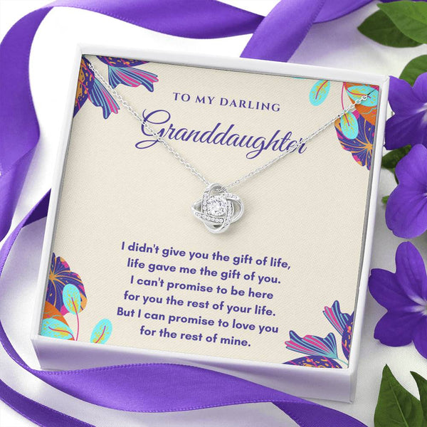 To My Darling Granddaughter - Love Knot