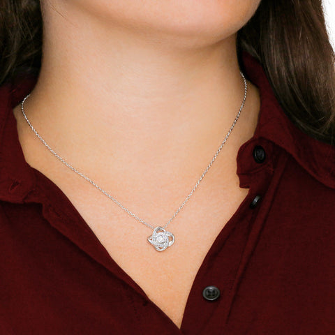 To my Beautiful Daughter - Love Knot Necklace