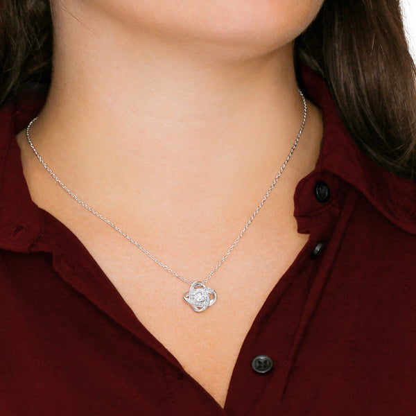 To my Beautiful Daughter - Love Knot Necklace