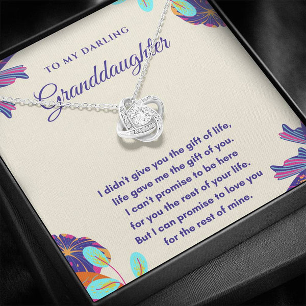To My Darling Granddaughter - Love Knot