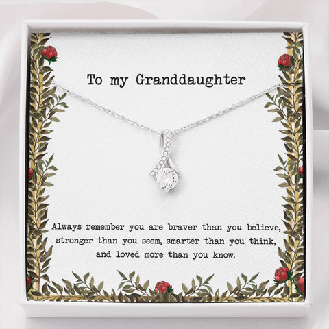 To My Granddaughter - Ribbon - Roses
