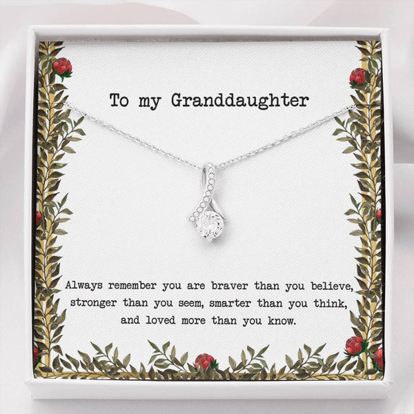 To My Granddaughter - Ribbon - Roses