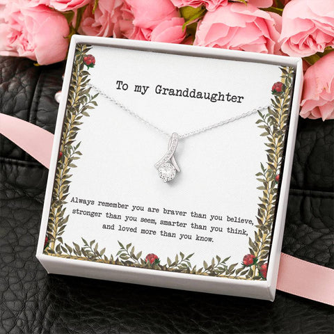 To My Granddaughter - Ribbon - Roses