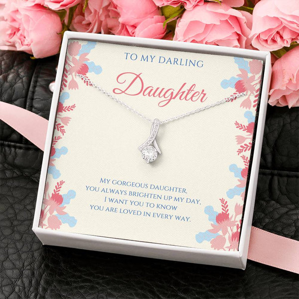 My Darling Daughter - Ribbon - Salmon