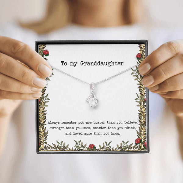 To My Granddaughter - Ribbon - Roses