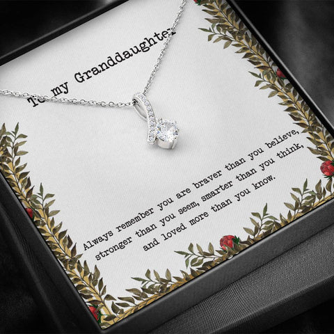 To My Granddaughter - Ribbon - Roses