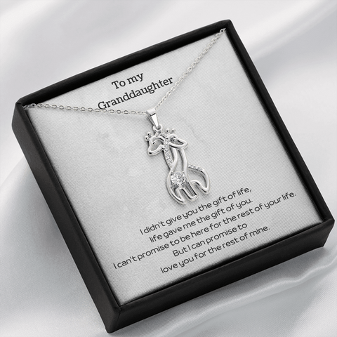 To my Grandaughter - Love Giraffe Necklace