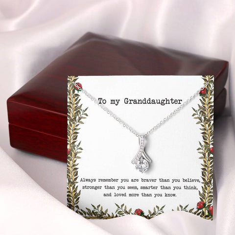 To My Granddaughter - Ribbon - Roses