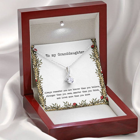To My Granddaughter - Ribbon - Roses