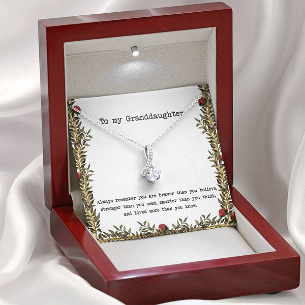 To My Granddaughter - Ribbon - Roses