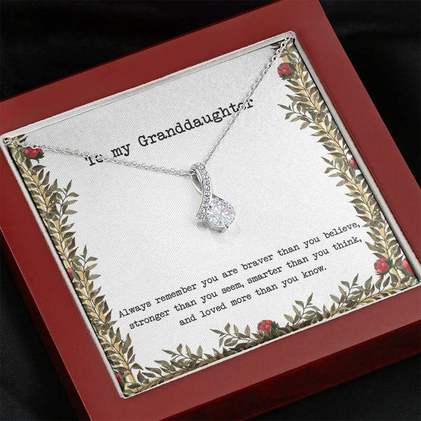 To My Granddaughter - Ribbon - Roses