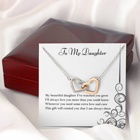 To My Daughter - Interlocking Hearts