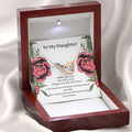 To My Daughter - Interlocking Hearts Necklace