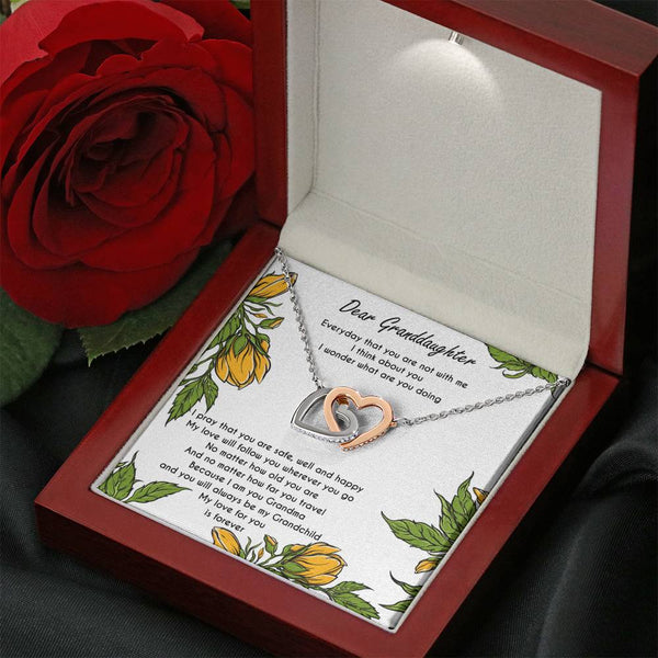 I Think About You - Interlocking Hearts Necklace