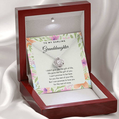 To My Darling Granddaughter - Love Knot - Floral