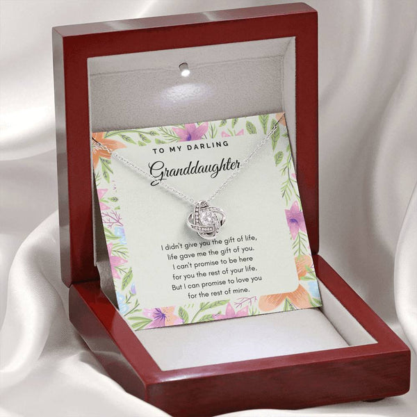 To My Darling Granddaughter - Love Knot - Floral