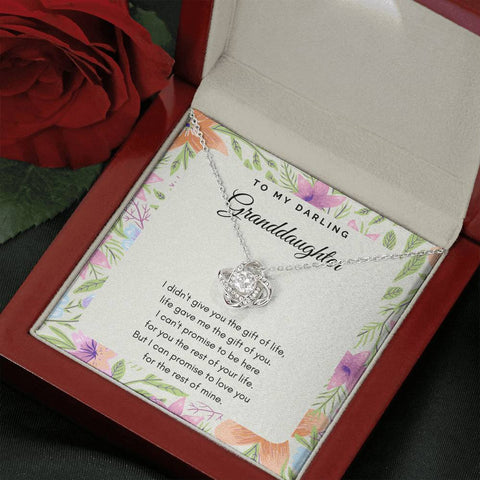 To My Darling Granddaughter - Love Knot - Floral