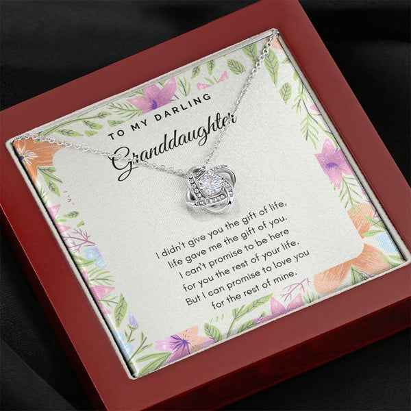 To My Darling Granddaughter - Love Knot - Floral